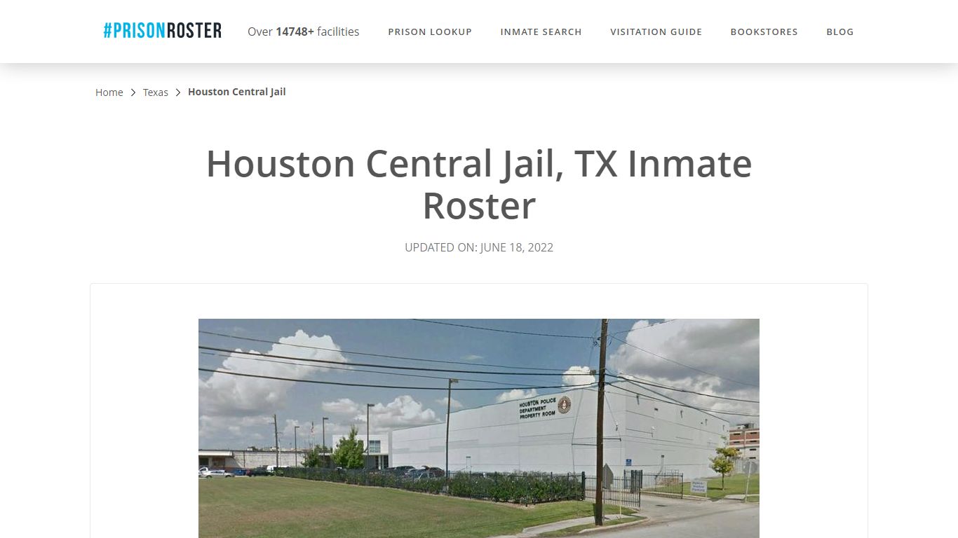 Houston Central Jail, TX Inmate Roster