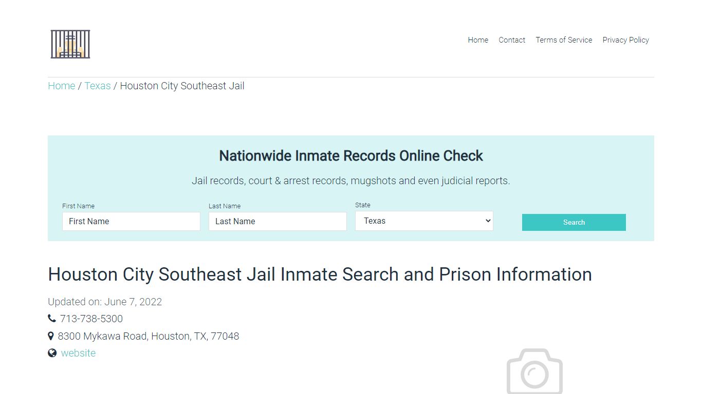 Houston City Southeast Jail Inmate Search, Visitation ...